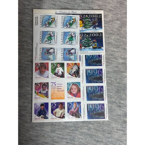 Stamps Canada Cinderella Christmas Stamps For Kids - Picture 1 of 7
